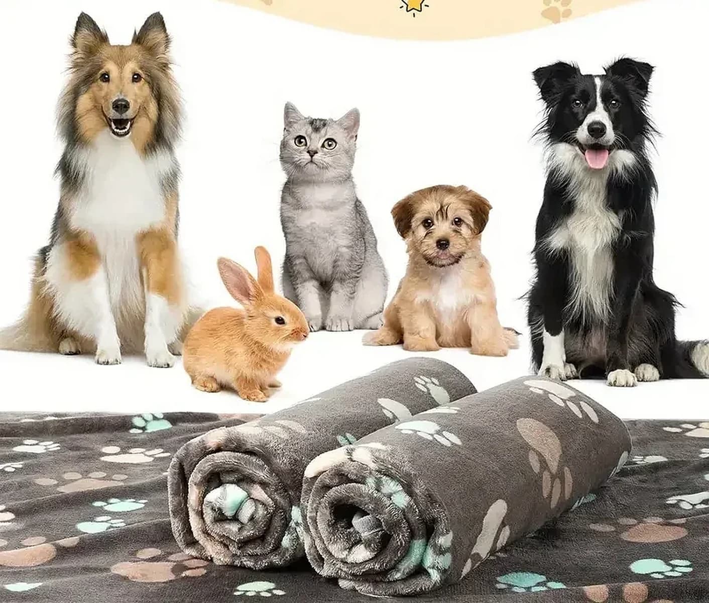 Flanelové deky pro psy a kočky 76 × 51 cm, sada 3 ks – deky pro psy i kočky