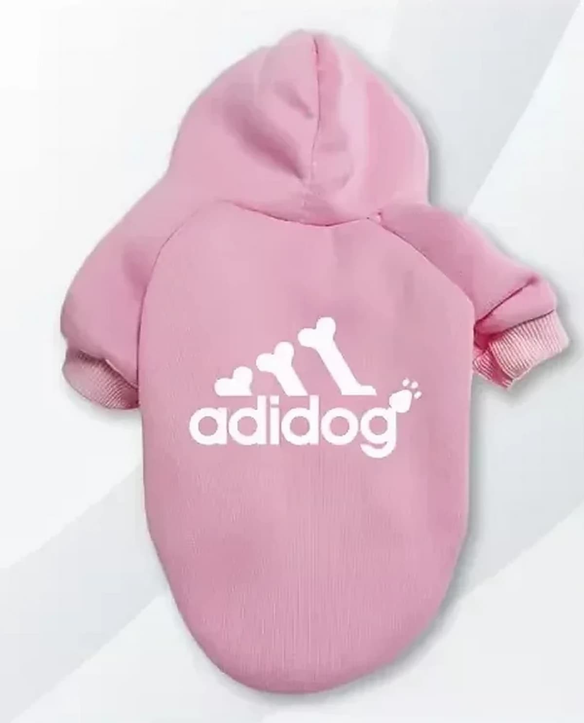 Teplá mikina pro psy s kapucí, S–XL – růžová