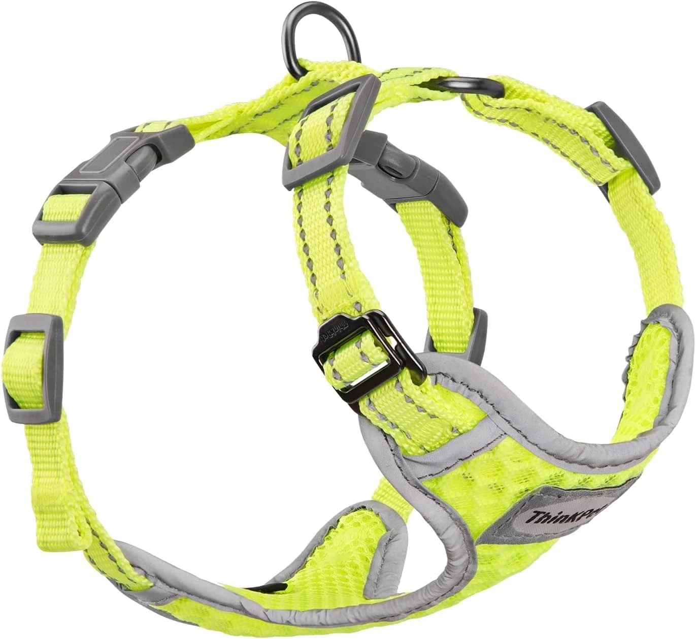 Outlet - Reflexní postroj pro psy ThinkPet, tmavě zelený, velikost L