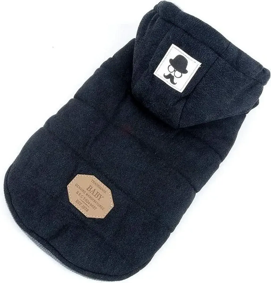 Zimní bunda pro psy Ranphy s kapucí a fleecovou podšívkou, XL
