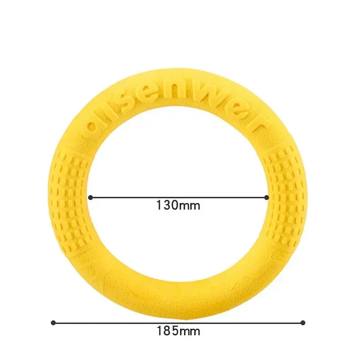 Odolný TPR kroužek pro psy na aport a přetahování, plave ve vodě