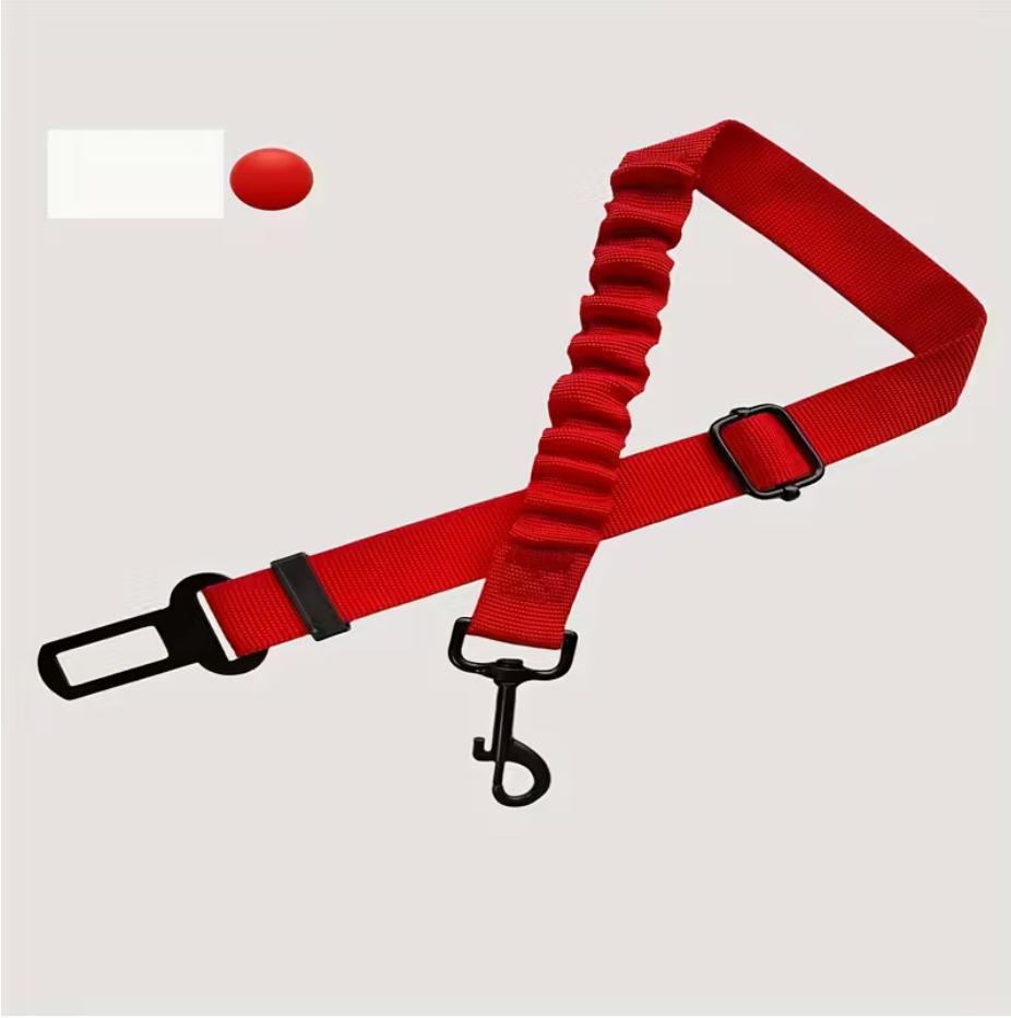 Nastavitelný bezpečnostní pás pro psy do auta – pružný s kovovou sponou - Obrázek 2
