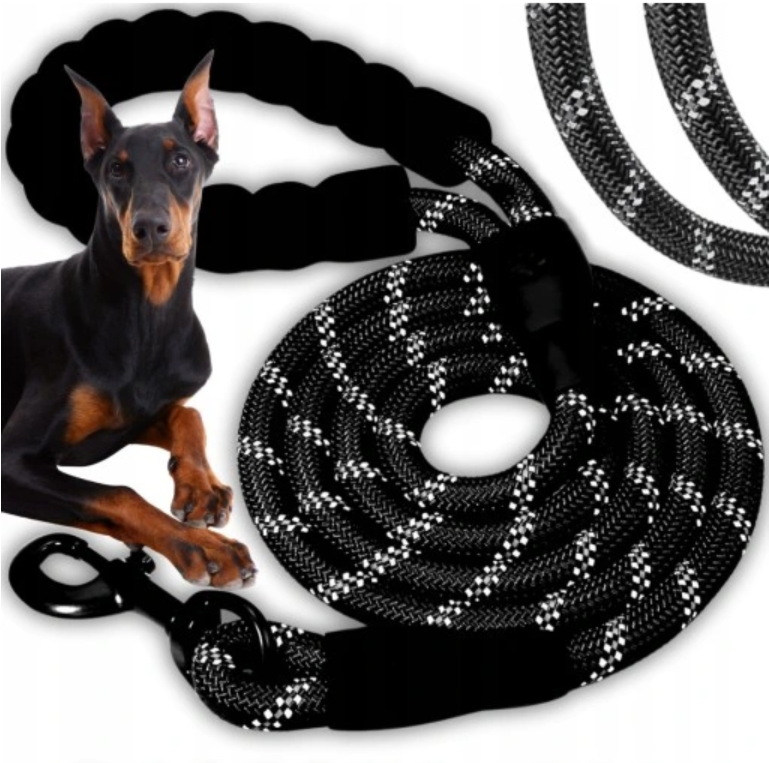 Reflexní vodítko pro psa 1,5 m – extra silné, odolné a bezpečné - Obrázek 9