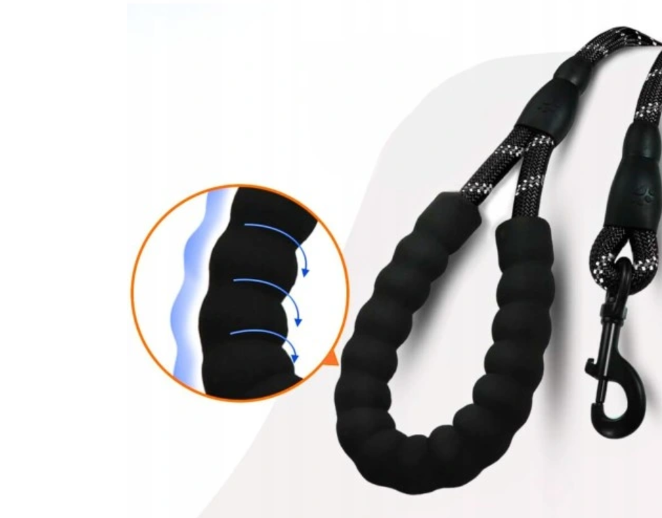 Reflexní vodítko pro psa 1,5 m – extra silné, odolné a bezpečné - Obrázek 2