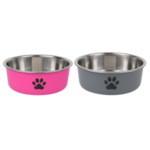 Nerezová protiskluzová miska pro psy