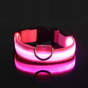 LED obojek pro psy – USB dobíjecí, svítící, nastavitelný