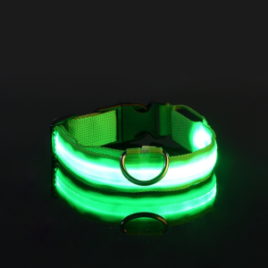 LED obojek pro psy – USB dobíjecí, svítící, nastavitelný