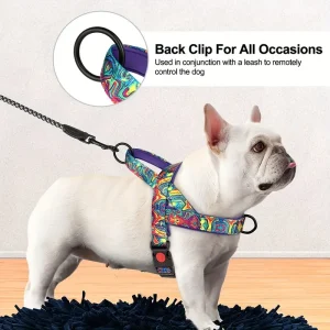 Alternative view of Nastavitelný nylonový postroj pro psy – Prodyšný a odolný