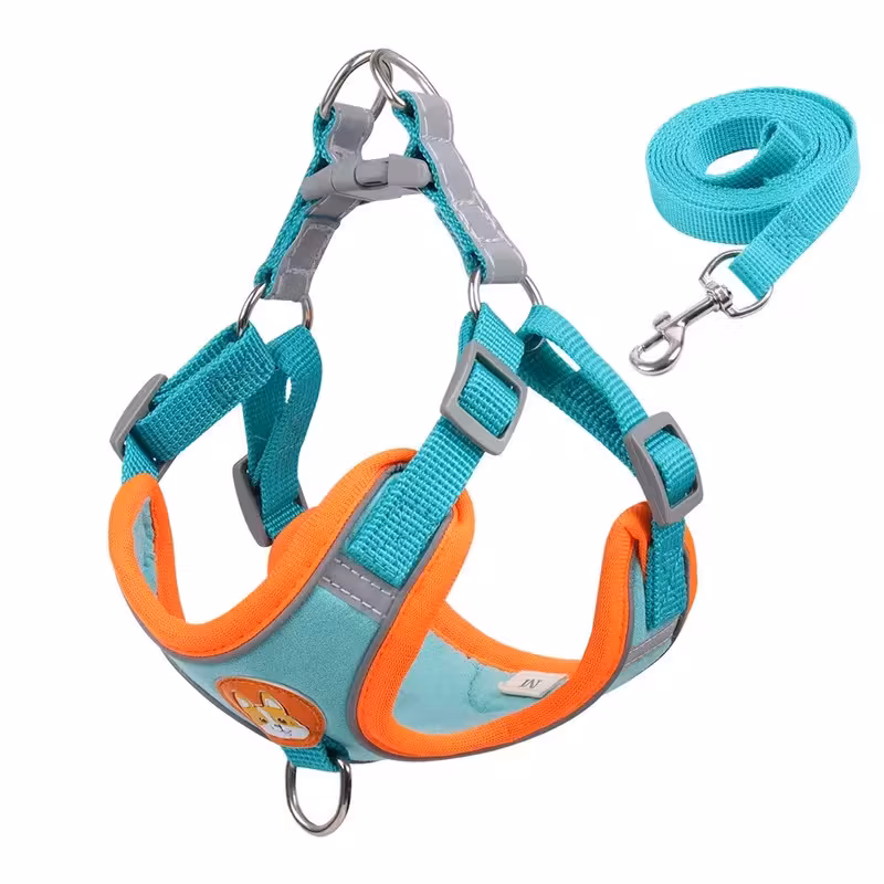 Reflexní postroj pro psy s vodítkem – Nastavitelný a pohodln - Obrázek 2