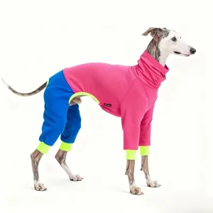 Barevný Teplý Overal pro Psy – Podzimní a Jarní Pletený Obleček