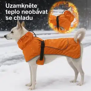 Zimní Psí Bunda s Reflexními Prvky