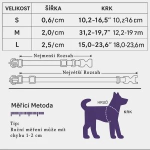 Vánoční Obojek pro Psy s Motýlkem – Nastavitelný, Slavnostní, Polyester