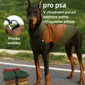 Zimní Prošívaný Kabát pro Psy – Větruodolná Outdoor Vesta