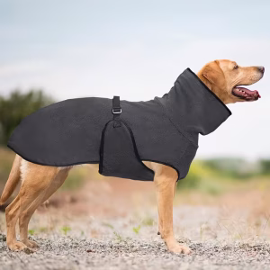 Alternative view of Zimní Plášť pro Psy – Teplý Fleece Kabát s Nastavitelným Zapínáním