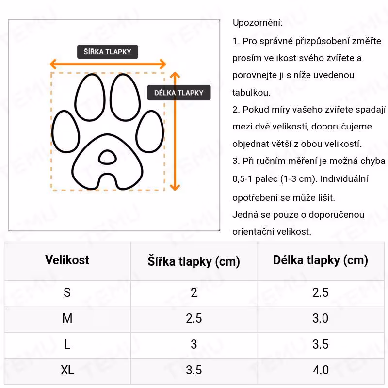 4ks Voděodolné Boty pro Psy – Protiskluzové, Nastavitelné, Vhodné do Deště a Sněhu 4 4ks Voděodolné Boty pro Psy – Protiskluzové, Nastavitelné, Vhodné do Deště a Sněhu - Obrázek 3