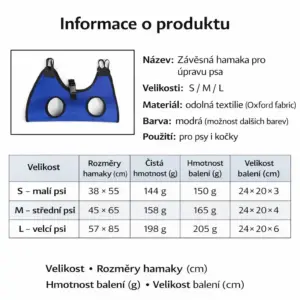 Závěsný hamak pro stříhání drápků pro psy