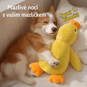 Alternative view of Plyšová KAČENKA Hračka Pískací Hračka pro psa na žvýkání VYDRŽELA