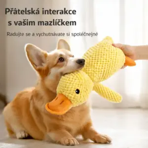 Plyšová KAČENKA Hračka Pískací Hračka pro psa na žvýkání VYDRŽELA 14 Plyšová KAČENKA Hračka Pískací Hračka pro psa na žvýkání VYDRŽELA