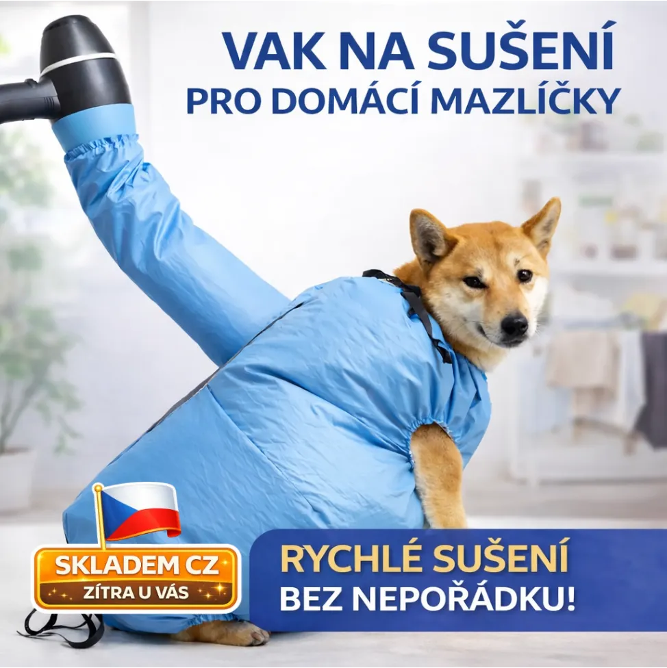 Sušicí vak pro psy – rychlé sušení psa po koupání 3 Sušicí vak pro psy – rychlé sušení psa po koupání