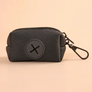 Pouzdro na sáčky na psí exkrementy – set s 1 rolí | Zip + karabina
